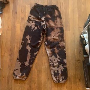 Bleach Tie Dyed Sweatpants